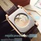 Patek Philippe Gondolo Copy Watch Rose Gold Bezel Brown Leather Strap (10)_th.jpg